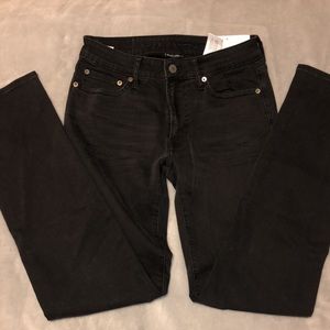 MEN’S AE original straight black jeans: size 29/34